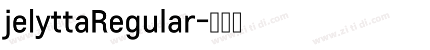 jelyttaRegular字体转换