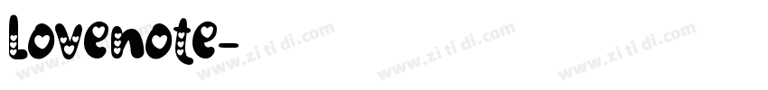 Lovenote字体转换