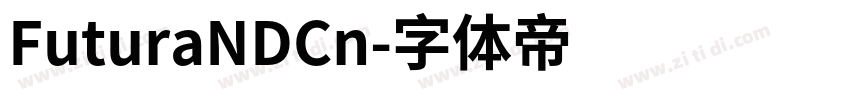 FuturaNDCn字体转换