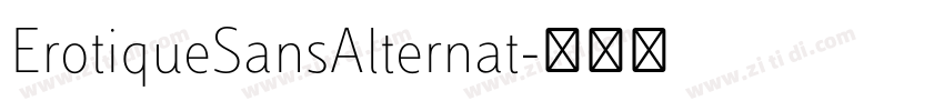 ErotiqueSansAlternat字体转换