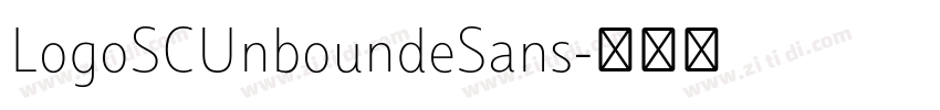 LogoSCUnboundeSans字体转换