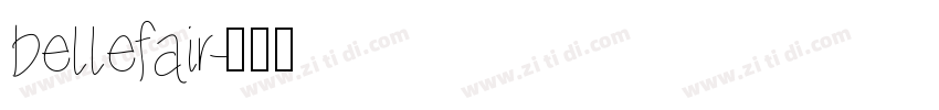 bellefair字体转换