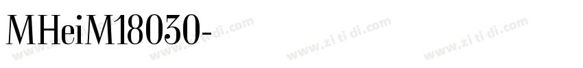 MHeiM18030字体转换