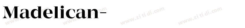 Madelican字体转换