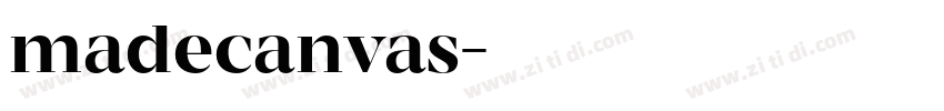 madecanvas字体转换
