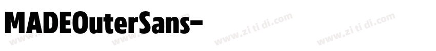 MADEOuterSans字体转换