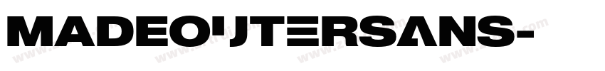 MADEOuterSans字体转换