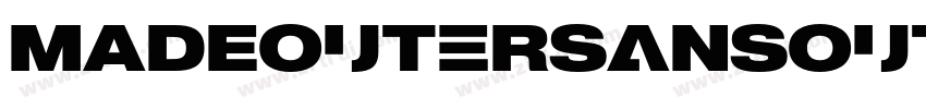 MADEOuterSansOutline字体转换