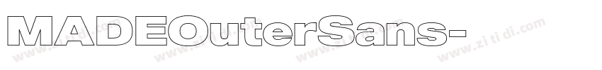 MADEOuterSans字体转换
