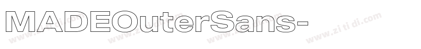 MADEOuterSans字体转换