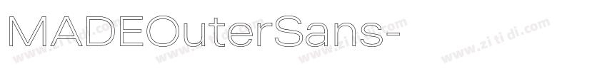 MADEOuterSans字体转换