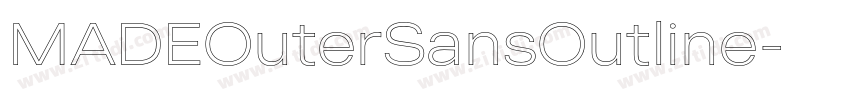 MADEOuterSansOutline字体转换