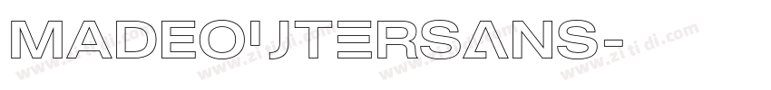 MADEOuterSans字体转换