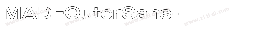 MADEOuterSans字体转换