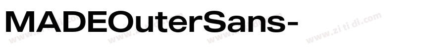 MADEOuterSans字体转换