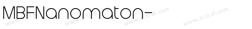 MBFNanomaton字体转换