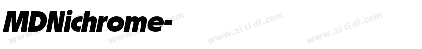 MDNichrome字体转换