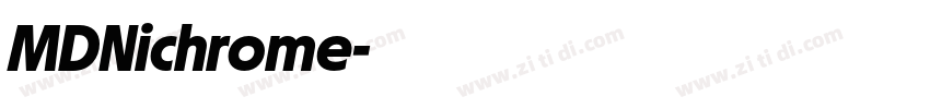 MDNichrome字体转换