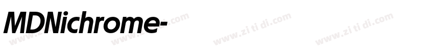 MDNichrome字体转换