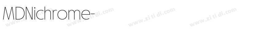 MDNichrome字体转换