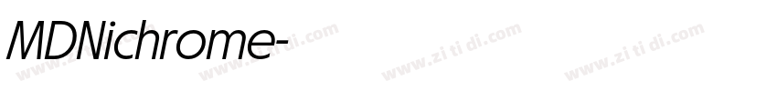 MDNichrome字体转换