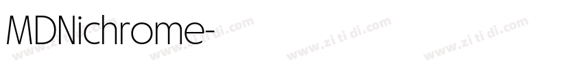 MDNichrome字体转换