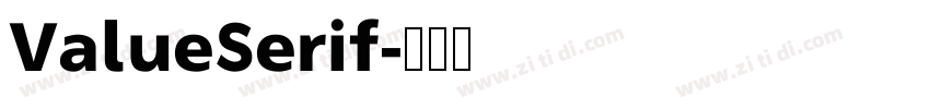 ValueSerif字体转换