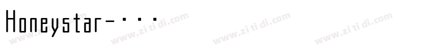 Honeystar字体转换