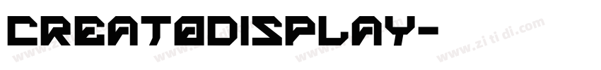 CreatoDisplay字体转换