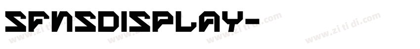 SFNSDisplay字体转换
