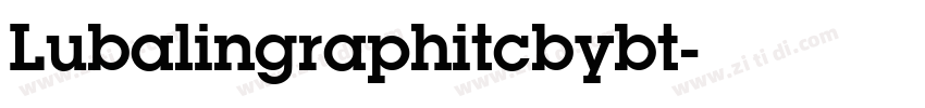 Lubalingraphitcbybt字体转换