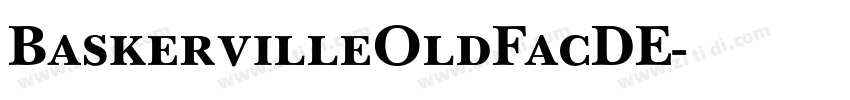 BaskervilleOldFacDE字体转换
