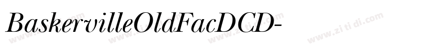 BaskervilleOldFacDCD字体转换