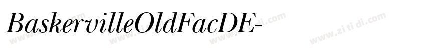 BaskervilleOldFacDE字体转换