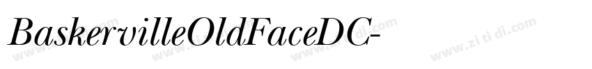 BaskervilleOldFaceDC字体转换