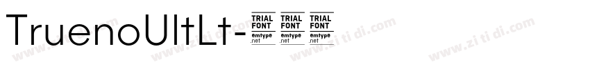 TruenoUltLt字体转换