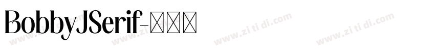 BobbyJSerif字体转换
