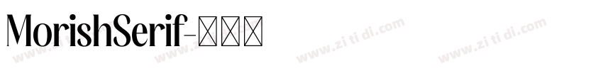 MorishSerif字体转换