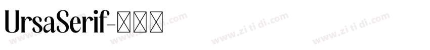 UrsaSerif字体转换