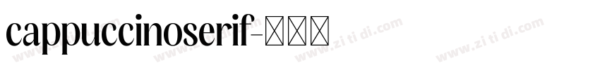 cappuccinoserif字体转换