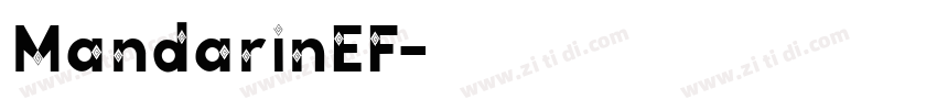 MandarinEF字体转换