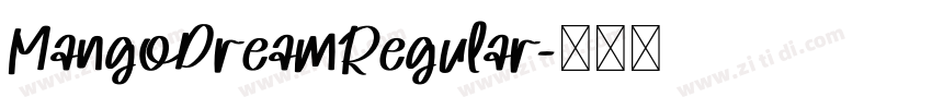 MangoDreamRegular字体转换