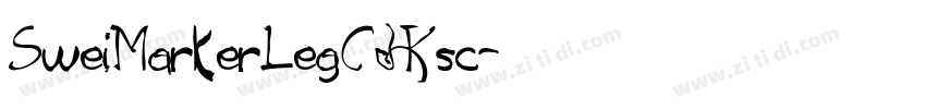 SweiMarkerLegCJKsc字体转换