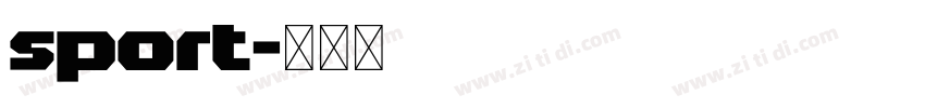 sport字体转换