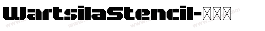 WartsilaStencil字体转换
