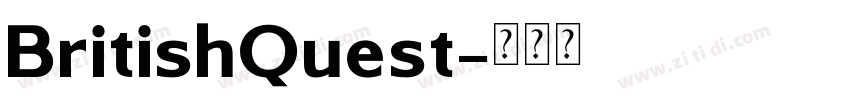 BritishQuest字体转换