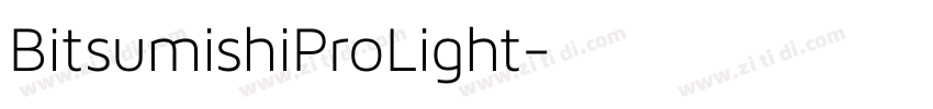 BitsumishiProLight字体转换