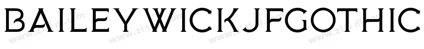 BaileywickJFGothic字体转换
