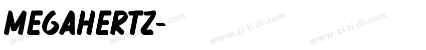 megahertz字体转换