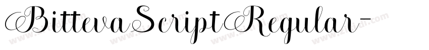 BittevaScriptRegular字体转换